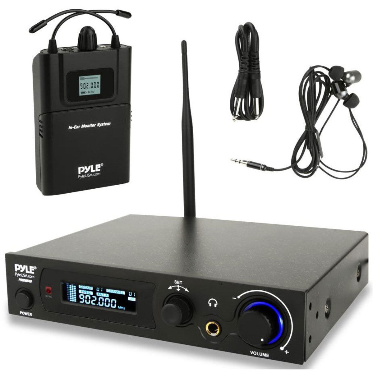 Pyle PDWMN49 Wireless InEar Monitor & Receiver System 100 Selectable